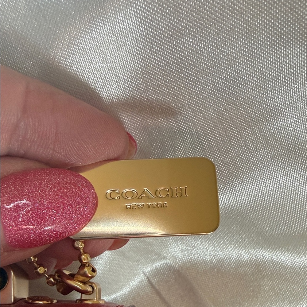 ❤️Coach NWT True Red Mini Klare Crossbody Bag with Gold Chain Strap &Hardware - Picture 7 of 9